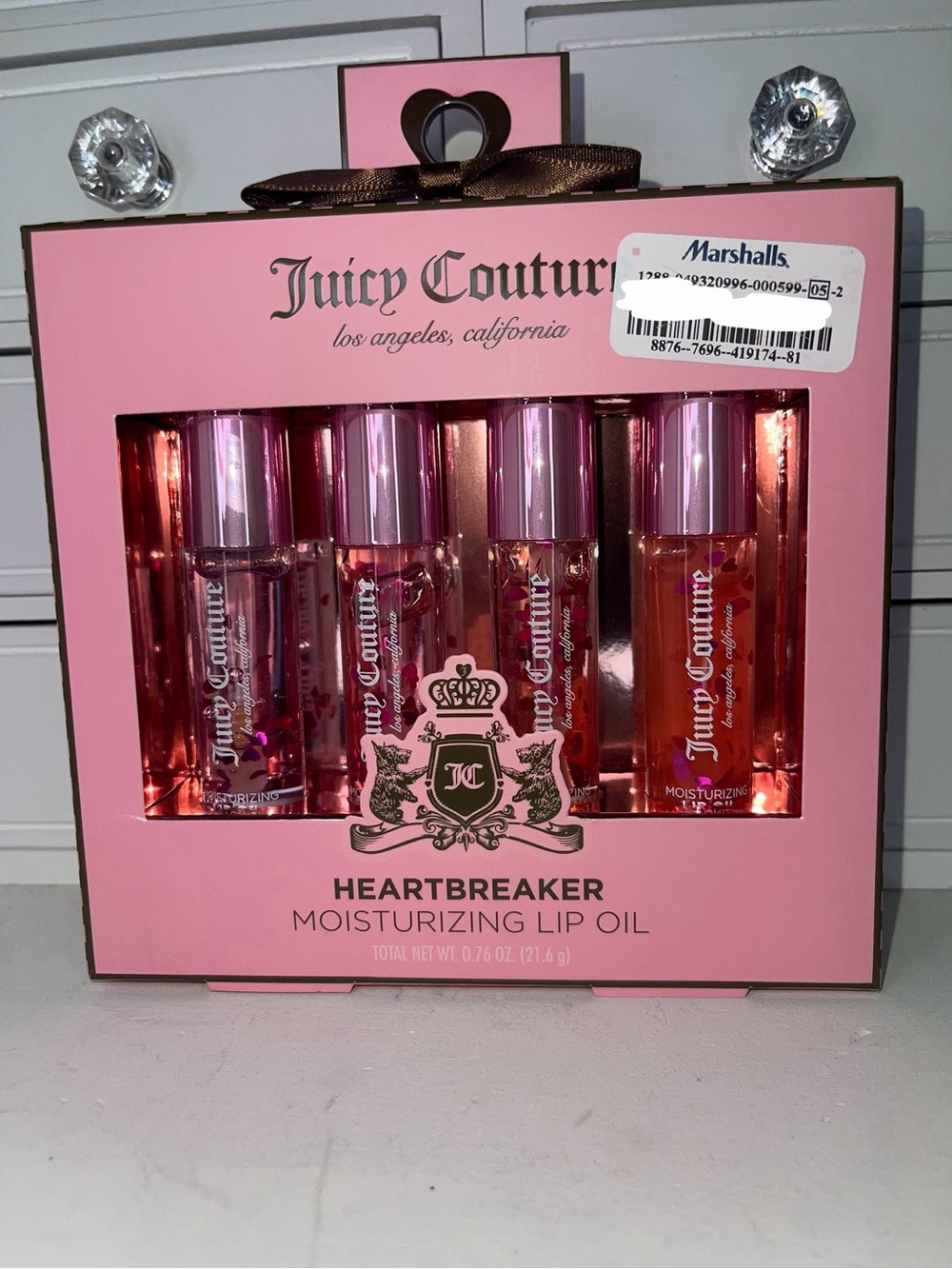 NWT Juicy Couture Heartbreaker Moisturizing Lip Oil Set - Pink